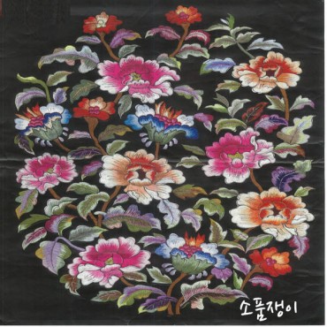 목단쿠션 및 방석 자수재료-색상선택